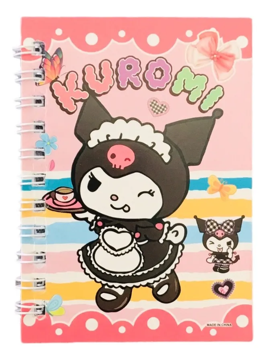 Set De 4 Libretas De Bolsillo Diseño Kuromi