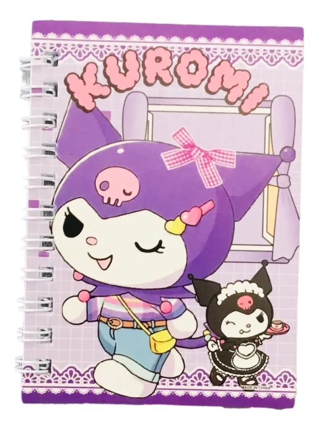 Set De 4 Libretas De Bolsillo Diseño Kuromi
