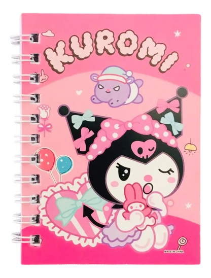Set De 4 Libretas De Bolsillo Diseño Kuromi
