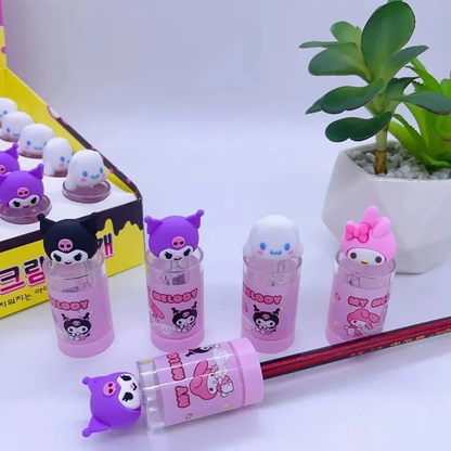 Sacapuntas Doble Personajes Sanrio con Contenedor (Varios diseños)