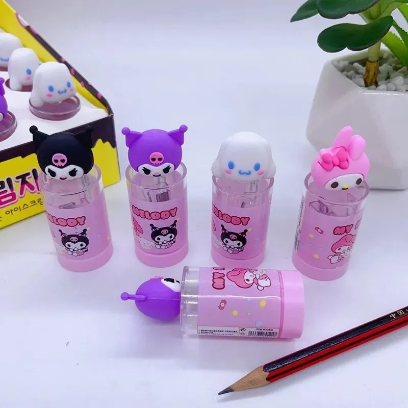 Sacapuntas Doble Personajes Sanrio con Contenedor (Varios diseños)