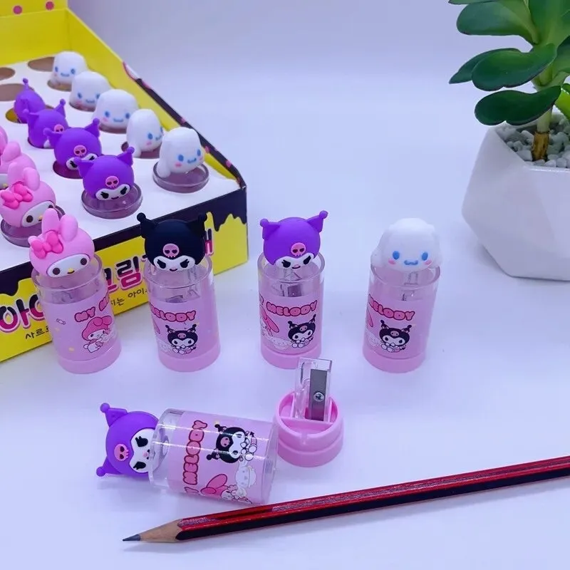 Sacapuntas Doble Personajes Sanrio con Contenedor (Varios diseños)