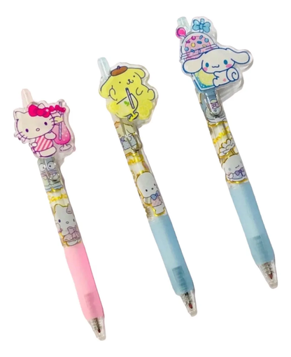 Set 3 Lápices Sanrio Hello Kitty Y Sus Amigos