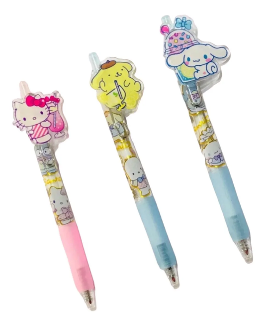 Set 3 Lápices Sanrio Hello Kitty Y Sus Amigos
