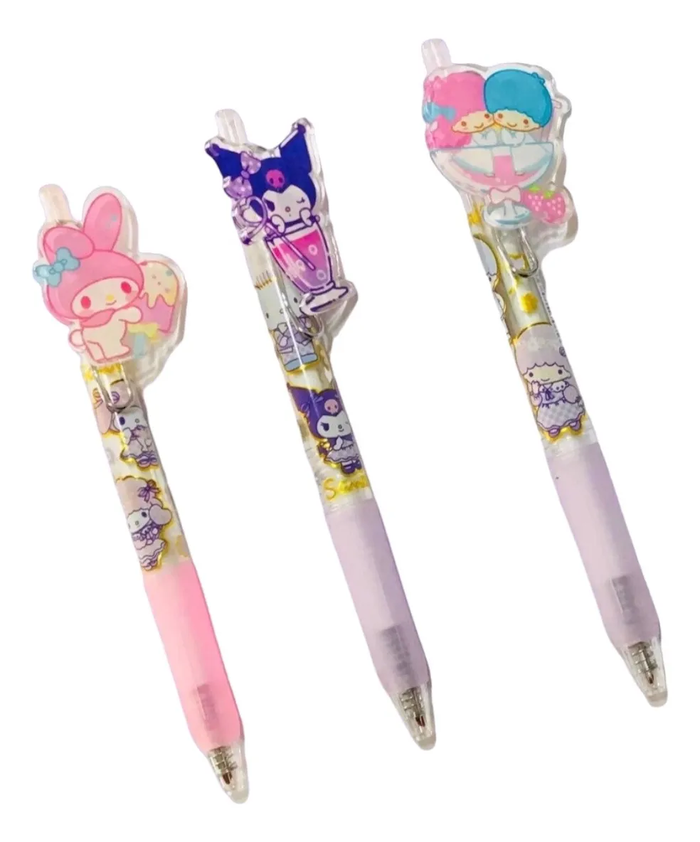 Set 3 Lápices Sanrio Hello Kitty Y Sus Amigos