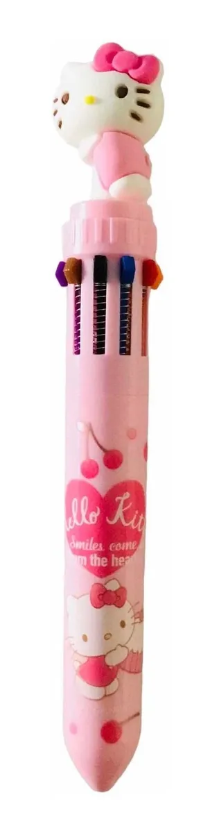 Lápiz Hello Kitty 10 Colores En 1