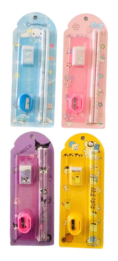 Set Escolar 5 Piezas Amigos Sanrio