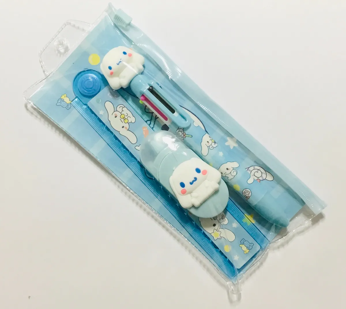 Set Escolar 3 Piezas Personajes Sanrio + Lápiz 5 en 1