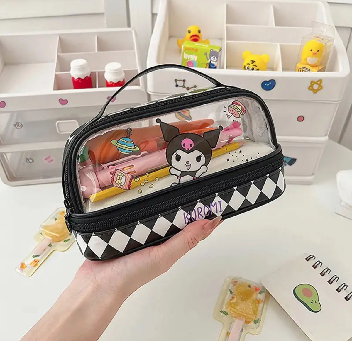 Estuche Escolar Grande Hello Kitty y Sus Amigos