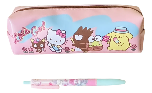 Estuche Escolar Personajes Sanrio + Lápiz