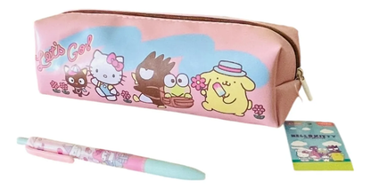 Estuche Escolar Personajes Sanrio + Lápiz