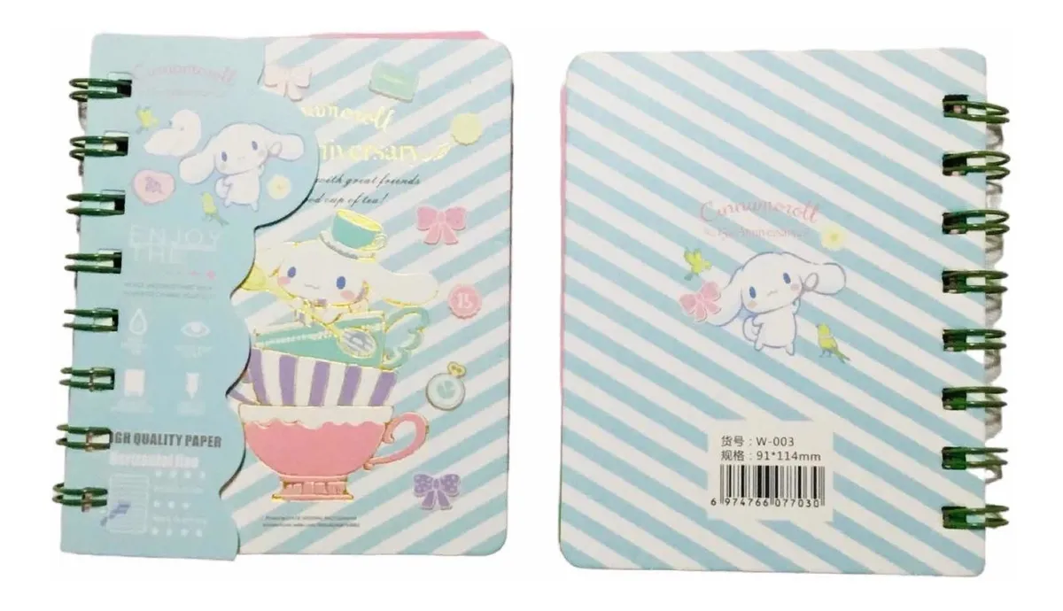 Libreta Personajes Sanrio 11,5 X 9 cm