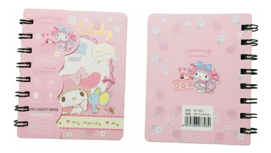 Libreta Personajes Sanrio 11,5 X 9 cm