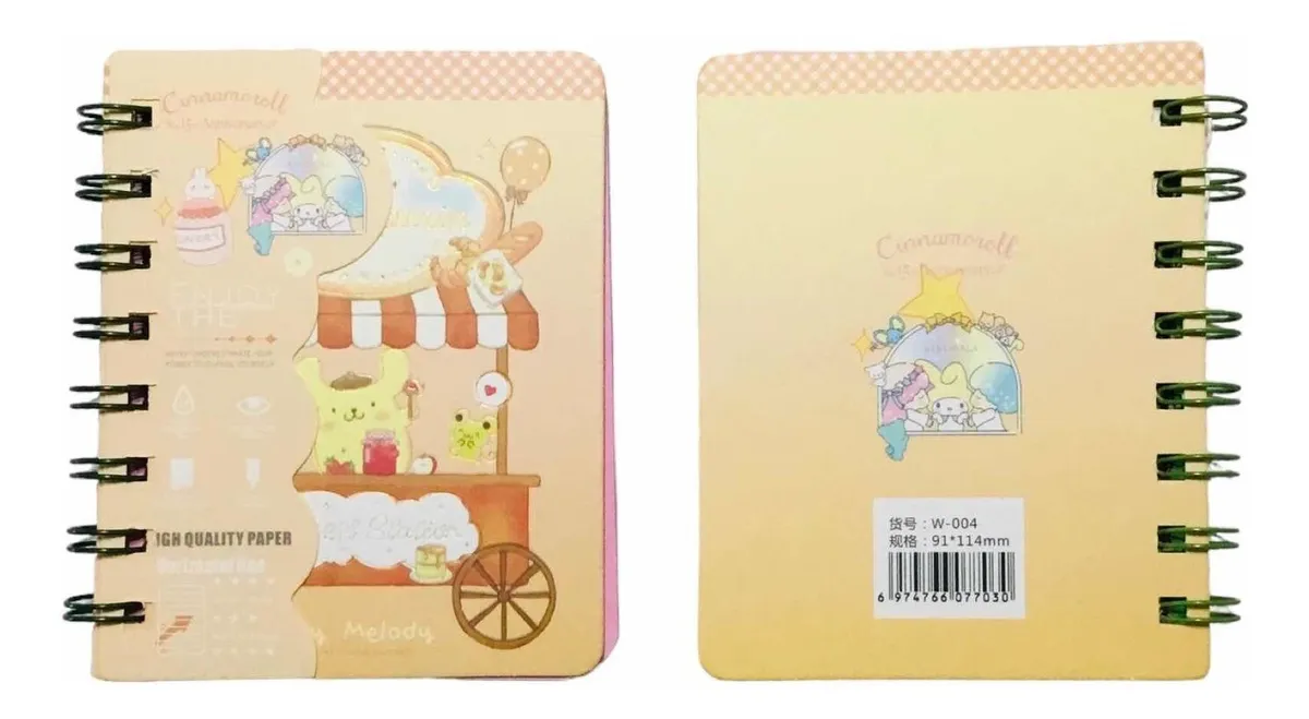 Libreta Personajes Sanrio 11,5 X 9 cm