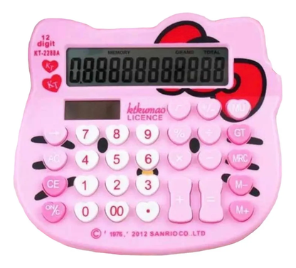 Calculadora Hello Kitty Grande 12 dígitos
