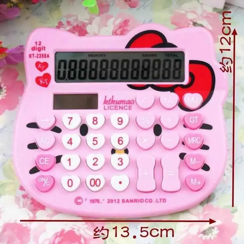 Calculadora Hello Kitty Grande 12 dígitos
