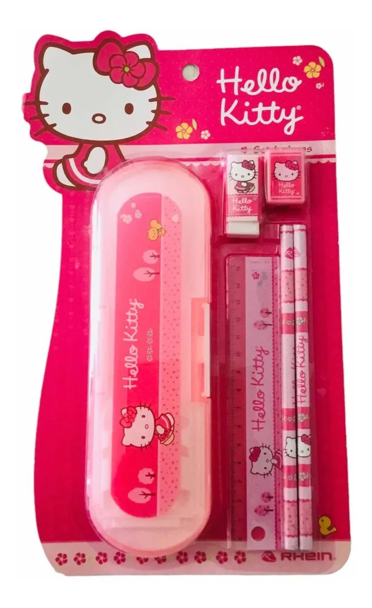 Set Escolar Rhein 6 Piezas Hello Kitty