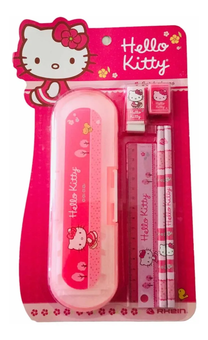 Set Escolar Rhein 6 Piezas Hello Kitty