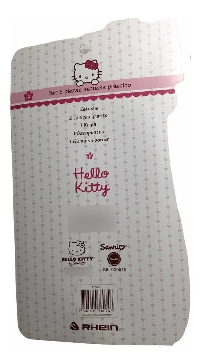Set Escolar Rhein 6 Piezas Hello Kitty