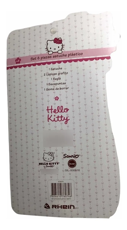 Set Escolar Rhein 6 Piezas Hello Kitty