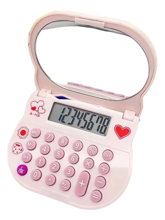 Calculadora Hello Kitty con Espejo 8 Dígitos