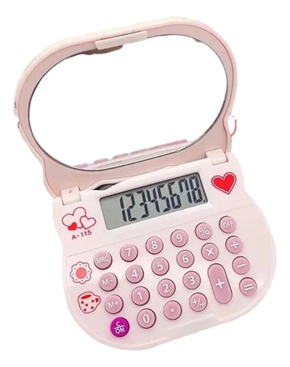 Calculadora Hello Kitty con Espejo 8 Dígitos