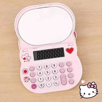 Calculadora Hello Kitty con Espejo 8 Dígitos