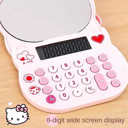 Calculadora Hello Kitty con Espejo 8 Dígitos