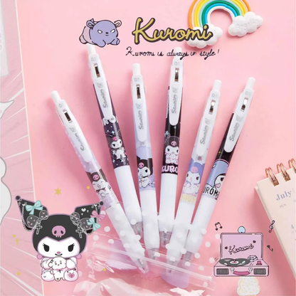 Set 6 Lápices Personajes Sanrio Kuromi