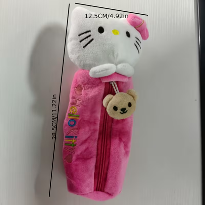 Estuche Cilíndrico Sanrio Hello Kitty de Felpa