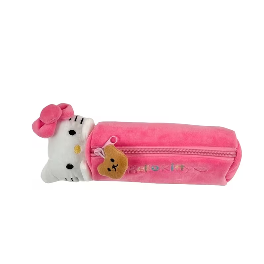 Estuche Cilíndrico Sanrio Hello Kitty de Felpa