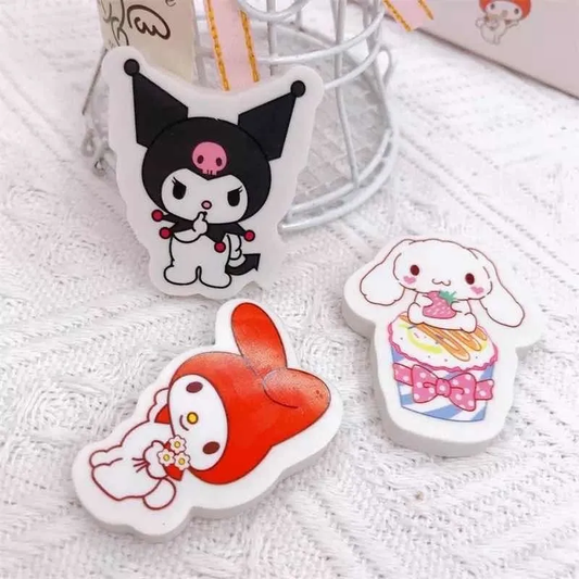 Set de 3 Gomas de Borrar Personajes Sanrio