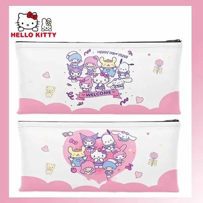 Estuche de Lona Personajes Sanrio Beige