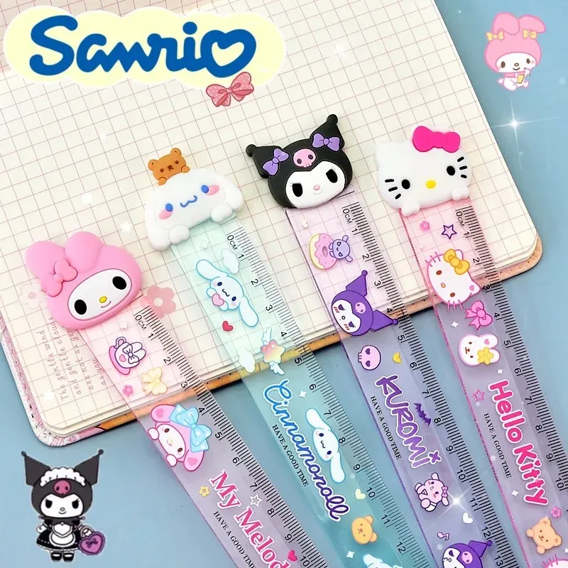 Set de 4 Reglas Personajes Sanrio 15 cm
