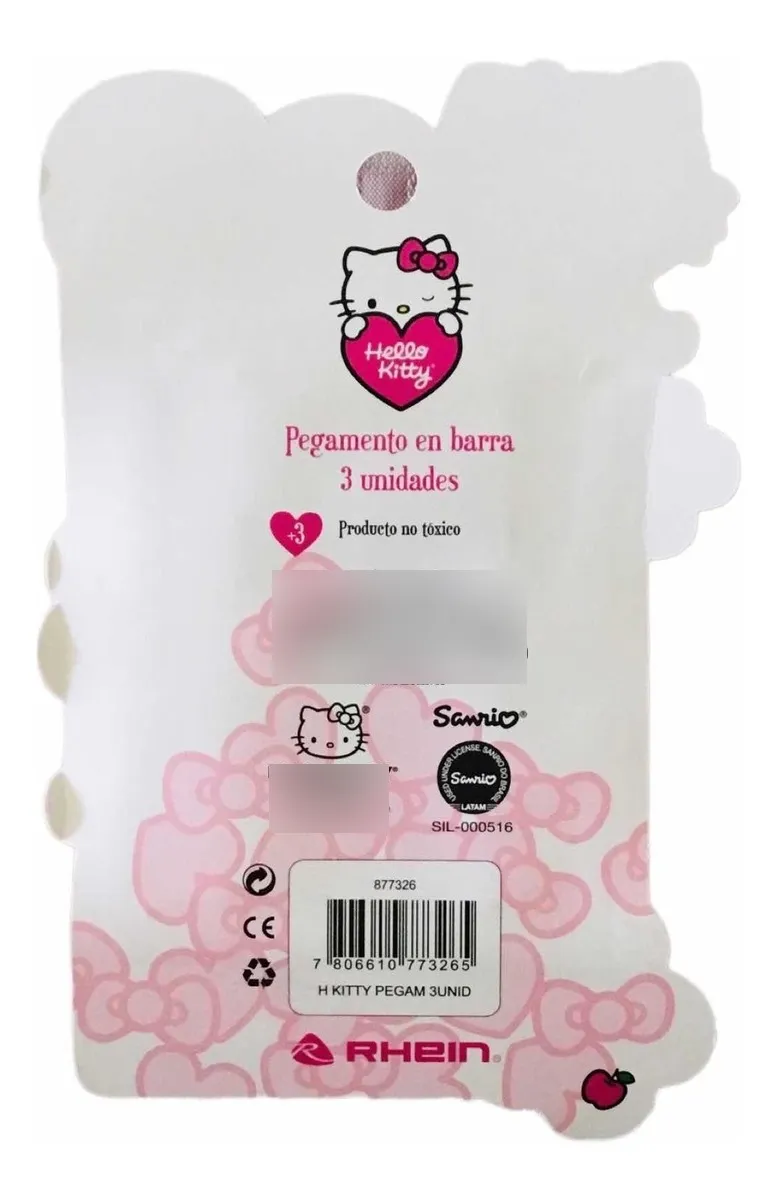 Set de 3 Barras de Pegamento Hello Kitty