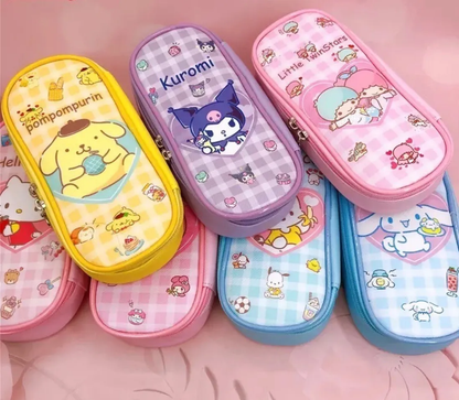 Estuche Escolar Ovalado Personajes Sanrio
