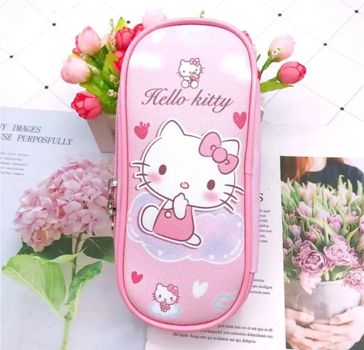 Estuche Escolar Ovalado Personajes Sanrio
