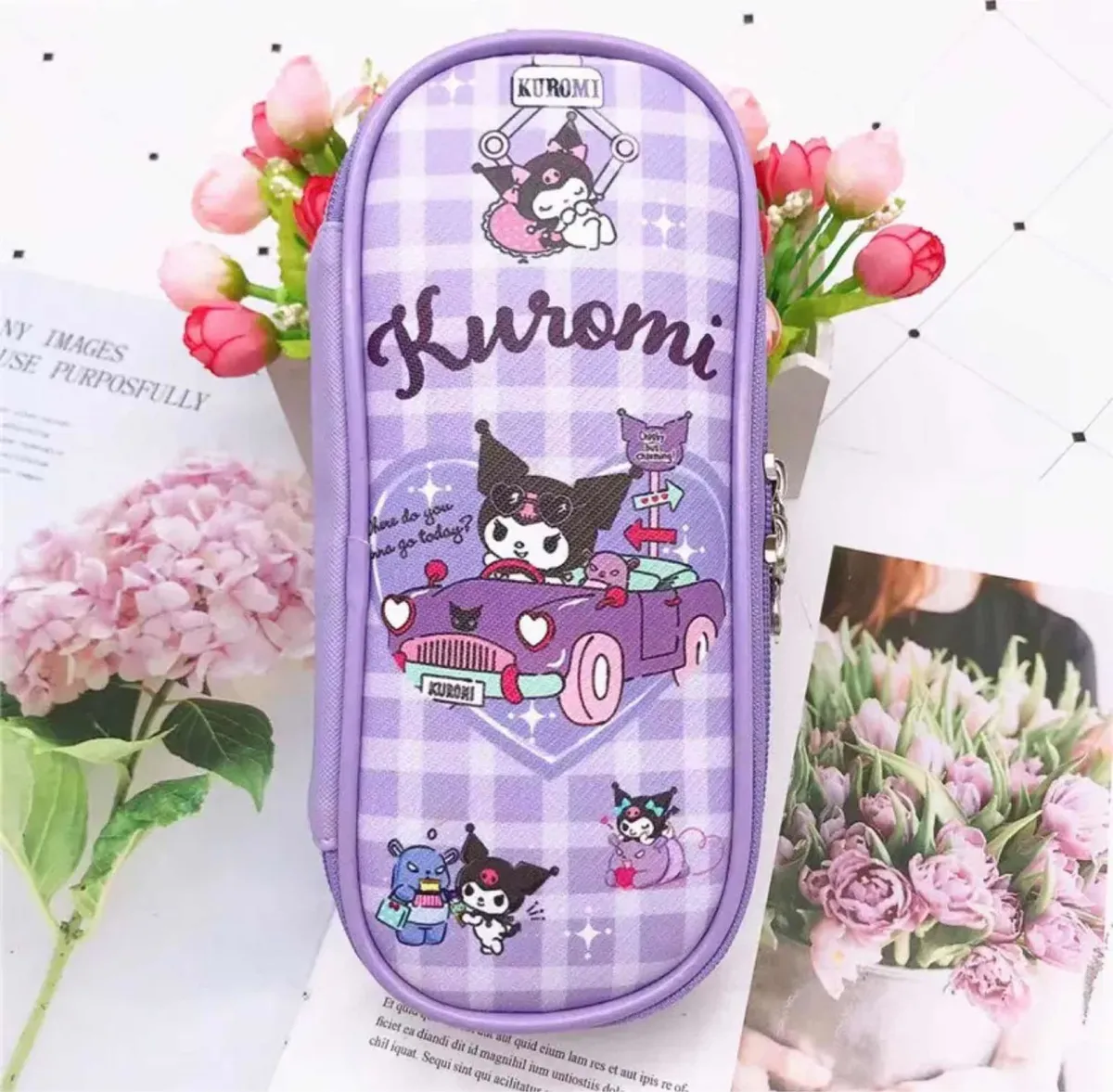Estuche Escolar Ovalado Personajes Sanrio