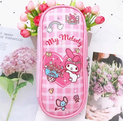 Estuche Escolar Ovalado Personajes Sanrio