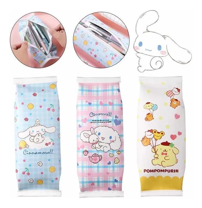 Estuche Cinnamoroll O Pompompurin