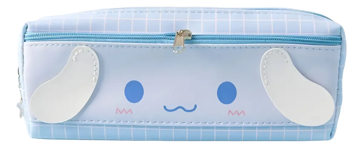 Estuche Escolar Rectangular de Cuerina Amigos Sanrio