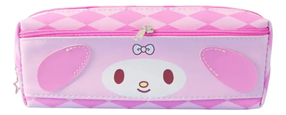 Estuche Escolar Rectangular de Cuerina Amigos Sanrio