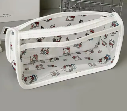 Estuche Escolar Rectangular de Cuerina Amigos Sanrio