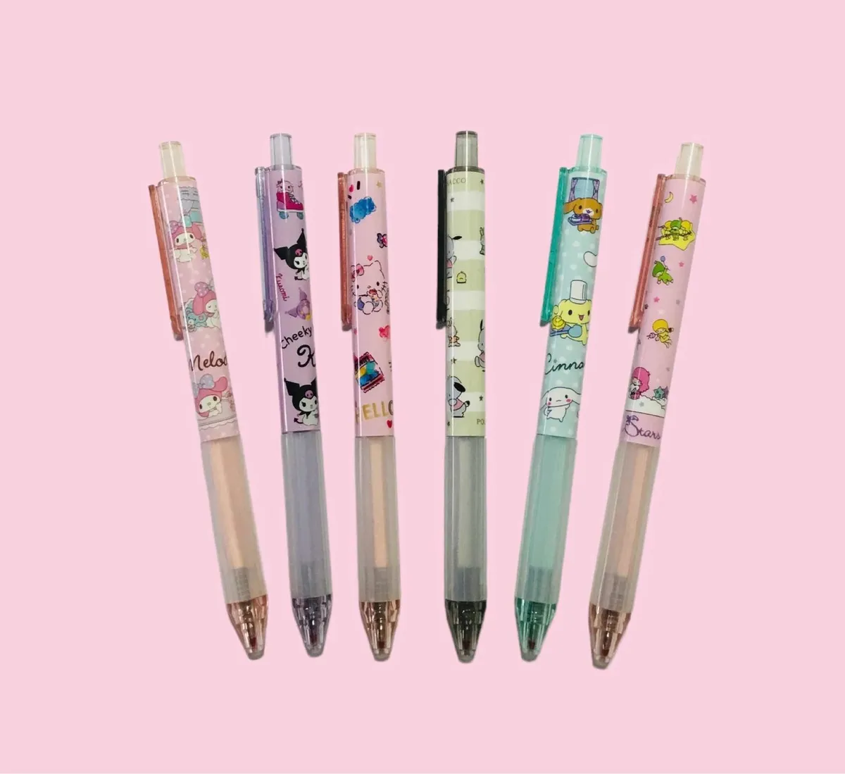 Set de 6 Lápices de Gel Sanrio