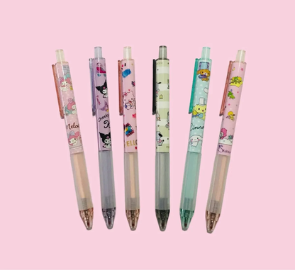 Set de 6 Lápices de Gel Sanrio