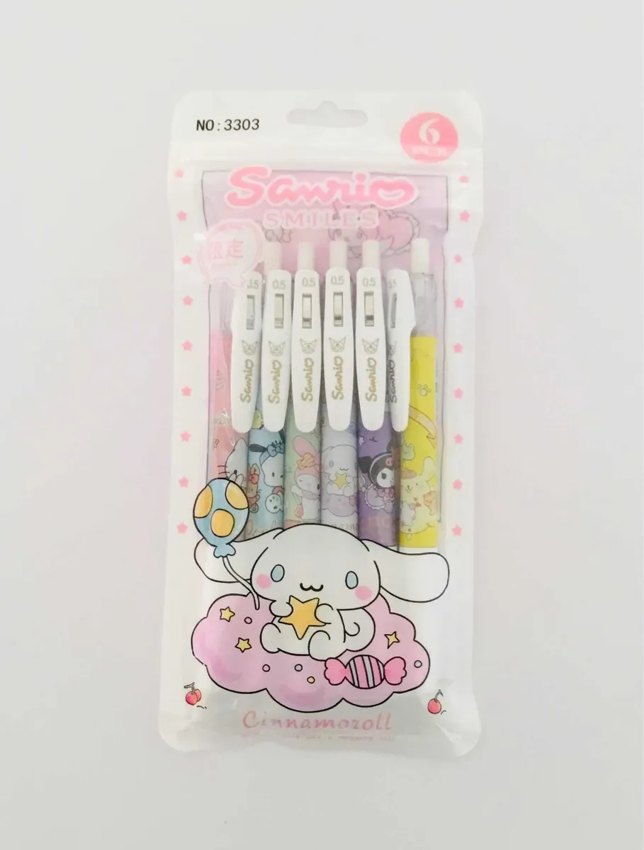Set de 6 Lápices de Gel Sanrio