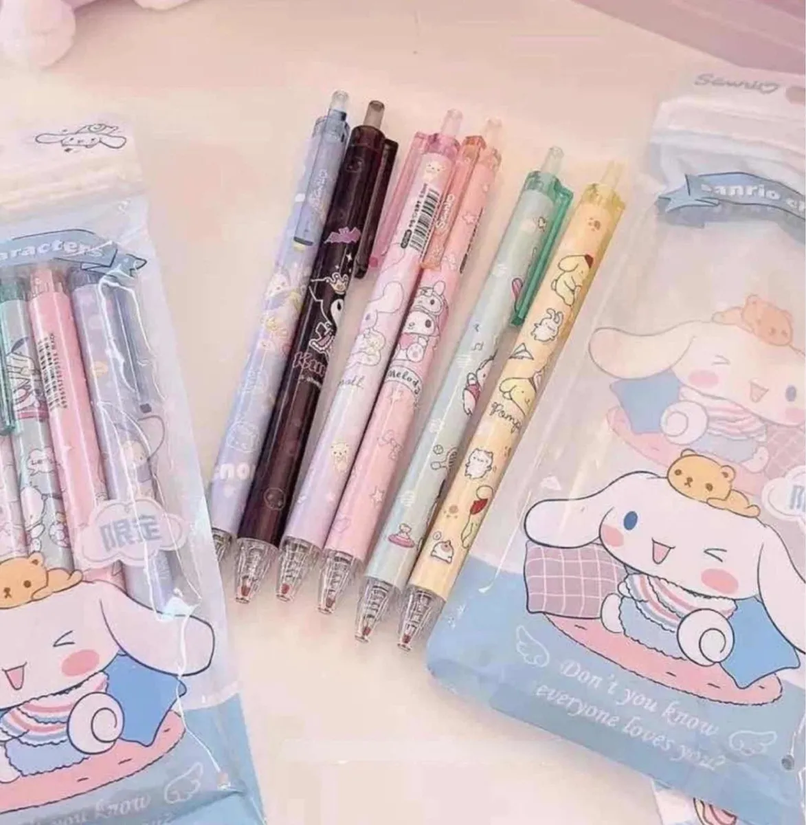 Set de 6 Lápices de Gel Sanrio