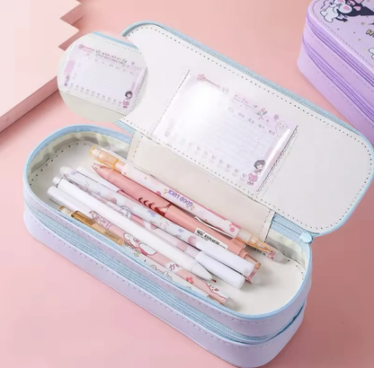 Estuche Escolar Doble Personajes Sanrio (Varios diseños)