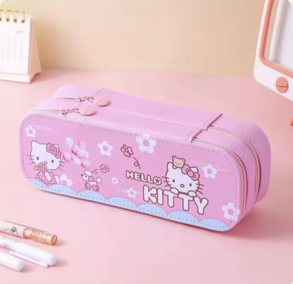 Estuche Escolar Doble Personajes Sanrio (Varios diseños)