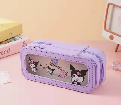 Estuche Escolar Doble Personajes Sanrio (Varios diseños)